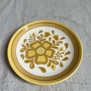 Vintage Floral Ceramic Plate